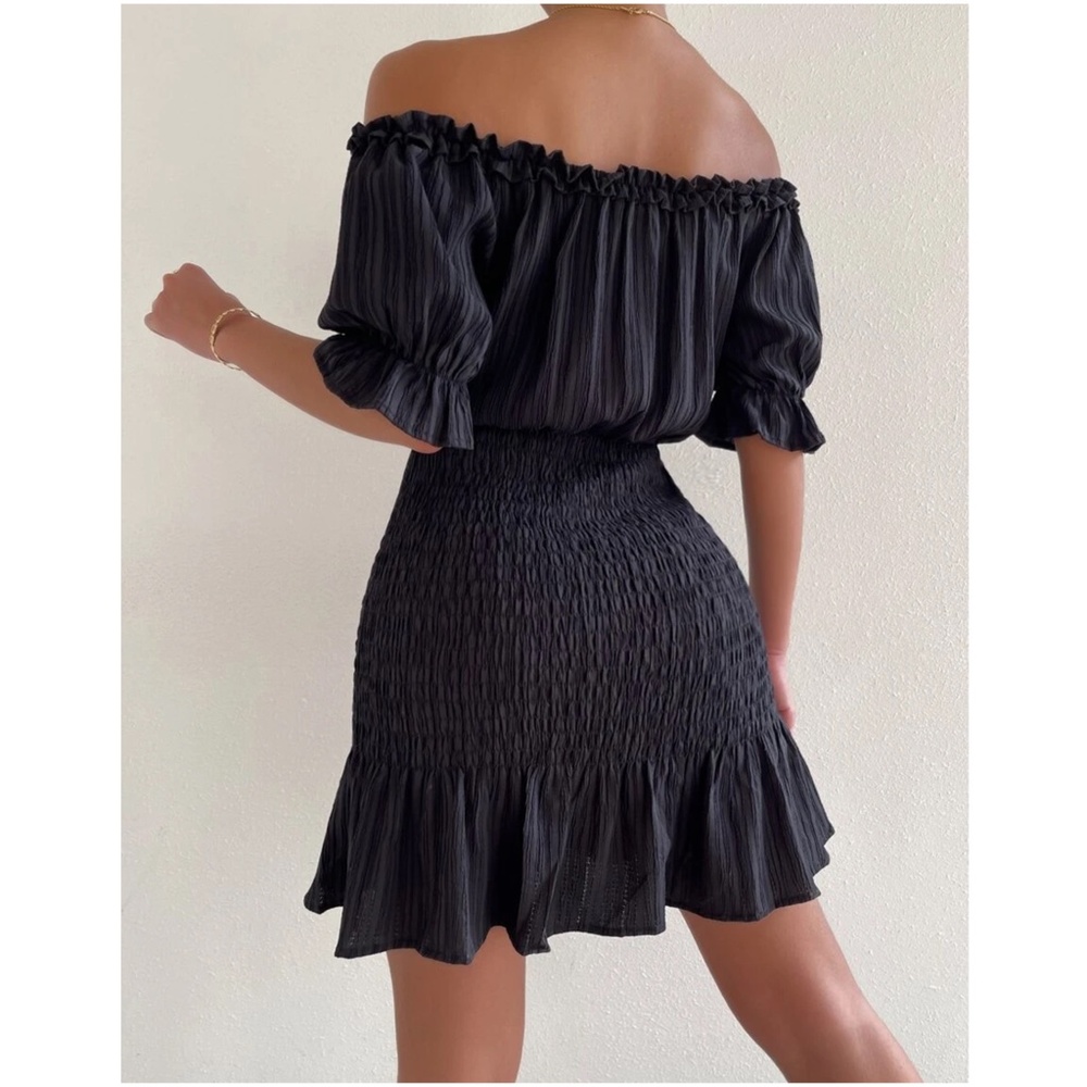 Boho Off shoulder Ruffle Dress - Picture 7 of 10